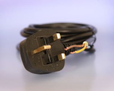 UK5A to Stripped Ends Power Cord