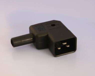 Right Angle Re-Wireable C20 MAINS PLUG