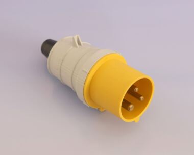 Re-Wireable IEC60309 110V 16A Plug.